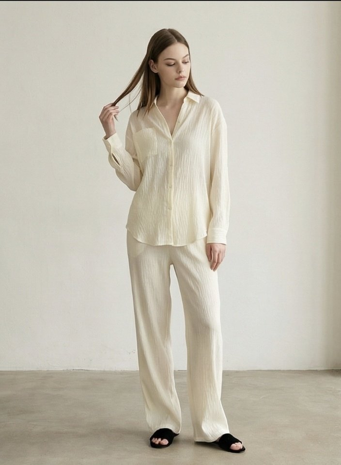 Mellow Pleated Shirt by Merry J for Women - view 4
