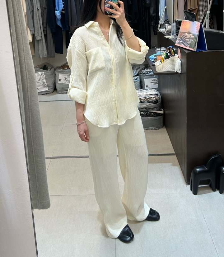 Mellow Pleated Shirt by Merry J for Women - view 6