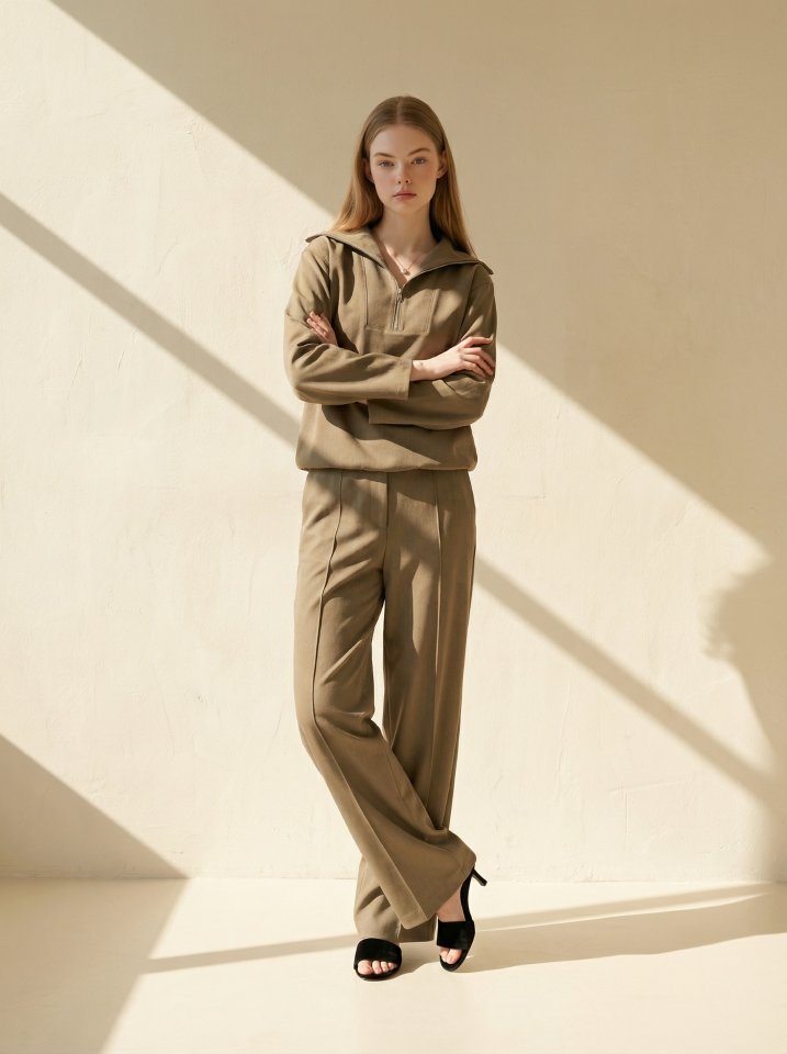 Merry J - Korean Women Fashion - #womensfashion - Beth Zip-Up Set