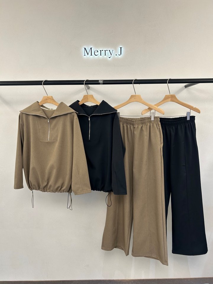 Merry J - Korean Women Fashion - #womensfashion - Beth Zip-Up Set - 3