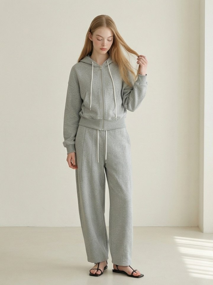 Merry J - Korean Women Fashion - #womensfashion - Rude Hoodie Set - 3