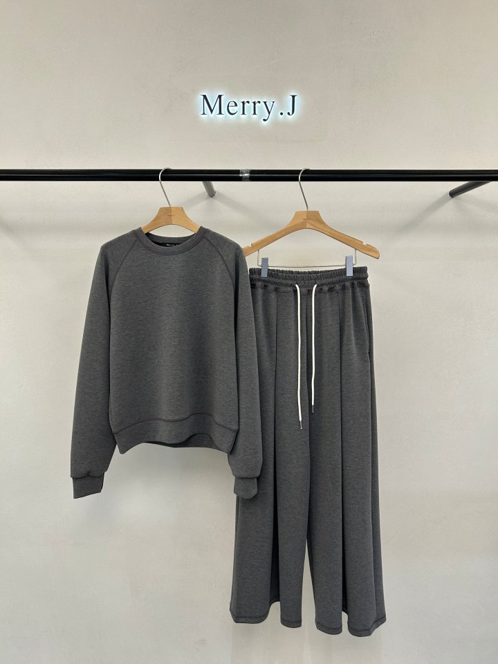 Merry J - Korean Women Fashion - #womensfashion - Milk Sweatshirt Set - 11