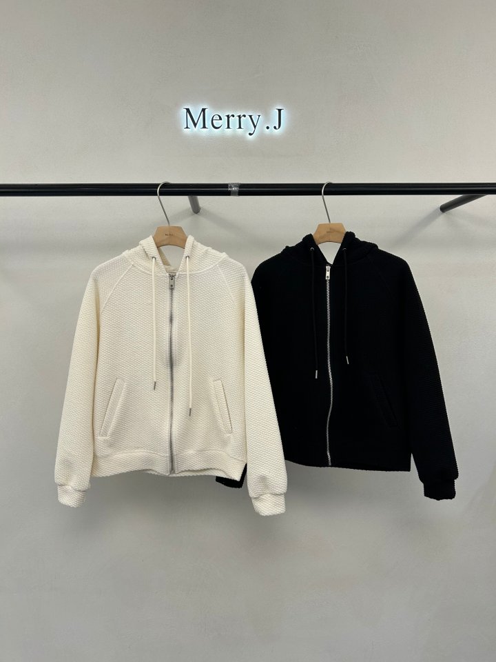 Merry J - Korean Women Fashion - #womensfashion - Toffee Nut Jacquard Hoodie Set - 8