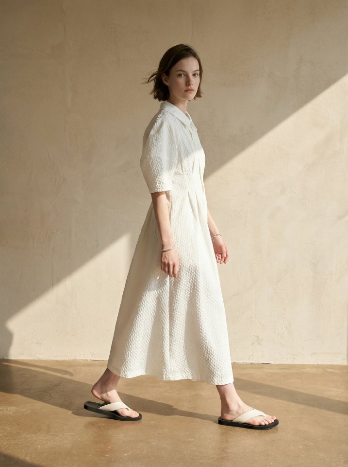 Merry J - Korean Women Fashion - #womensfashion - Jacquard Volume One-piece - 3
