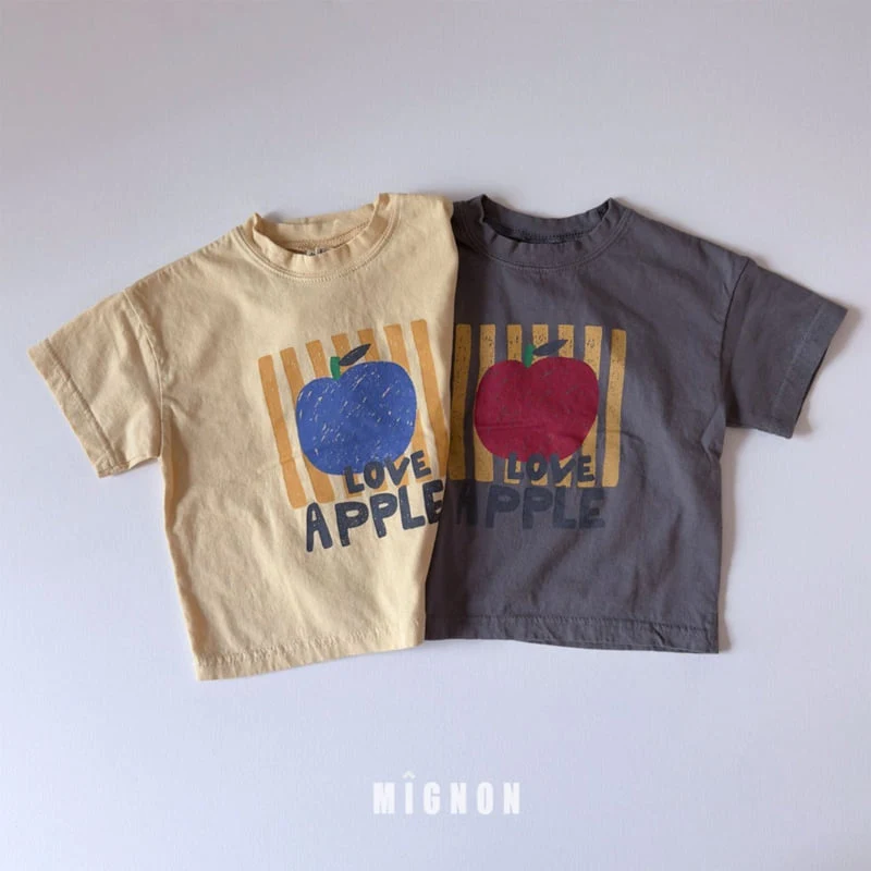 Mignon - Korean Children Fashion - #Kfashion4kids - Apple Tee