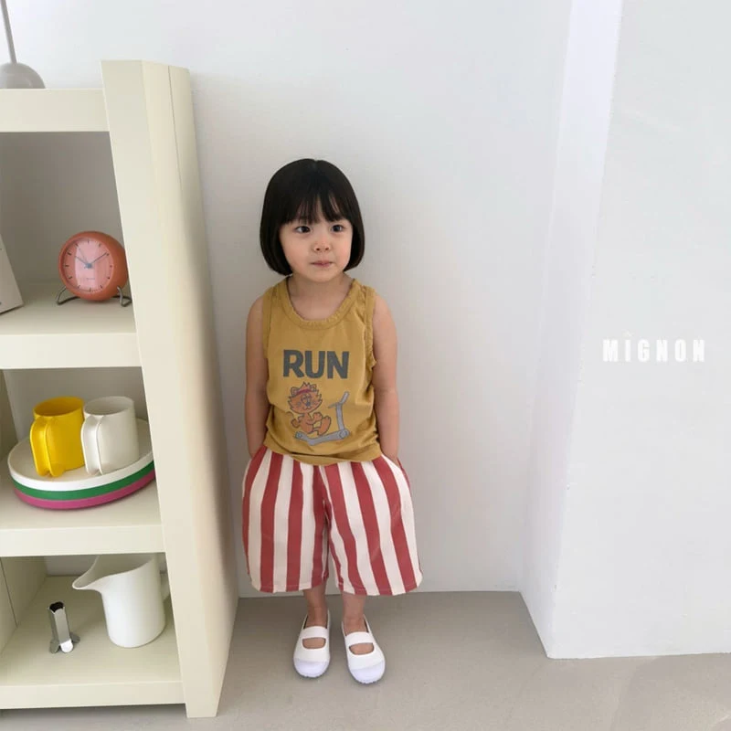 Mignon - Korean Children Fashion - #childofig - Running Sleeveless Tee - 10