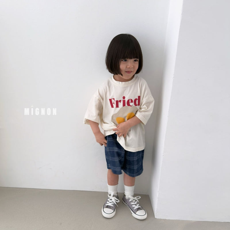 Mignon - Korean Children Fashion - #childofig - Check Denim Pants - 8