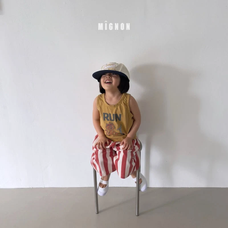 Mignon - Korean Children Fashion - #childrensboutique - Running Sleeveless Tee - 11
