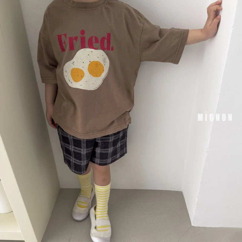 Mignon - Korean Children Fashion - #childrensboutique - Fried Egg Tee - 9
