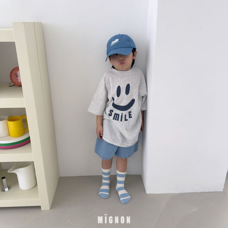 Mignon - Korean Children Fashion - #childofig - Smile Long Tee - 4
