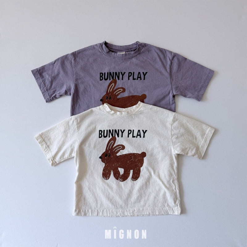 Mignon - Korean Children Fashion - #childrensboutique - Bunny Play Tee