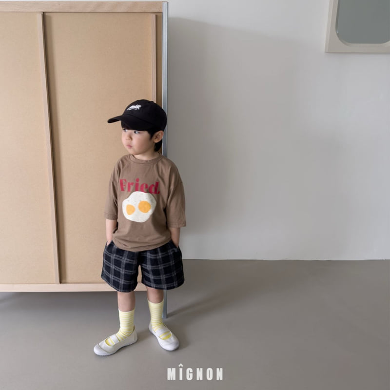 Mignon - Korean Children Fashion - #childrensboutique - Check Denim Pants - 10