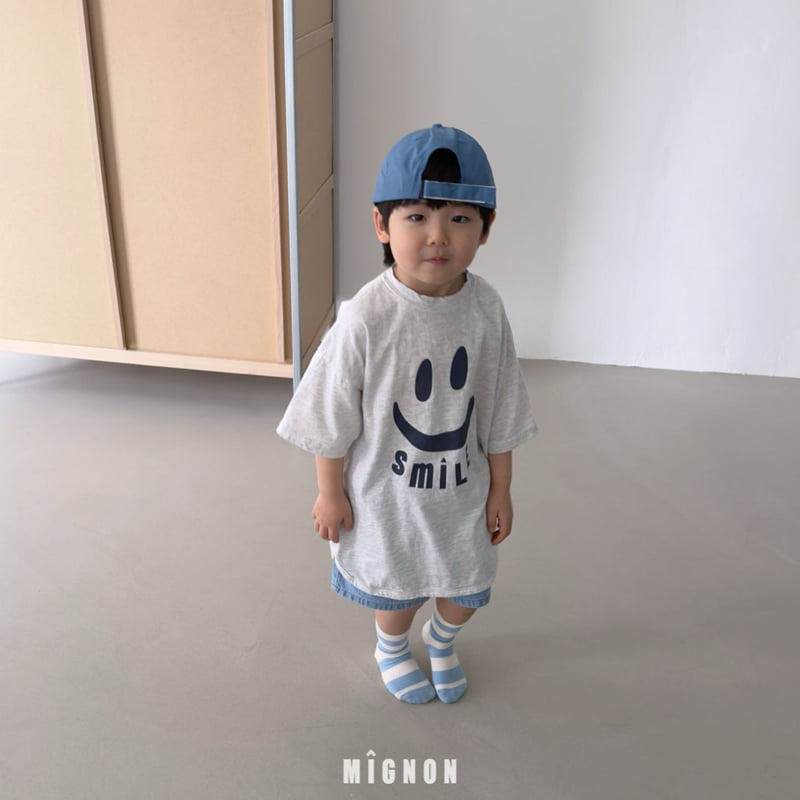Mignon - Korean Children Fashion - #designkidswear - Smile Long Tee - 5