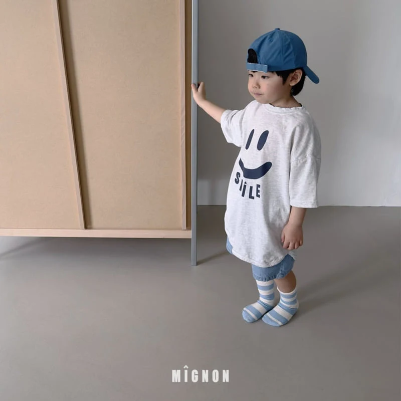 Mignon - Korean Children Fashion - #discoveringself - Smile Long Tee - 6