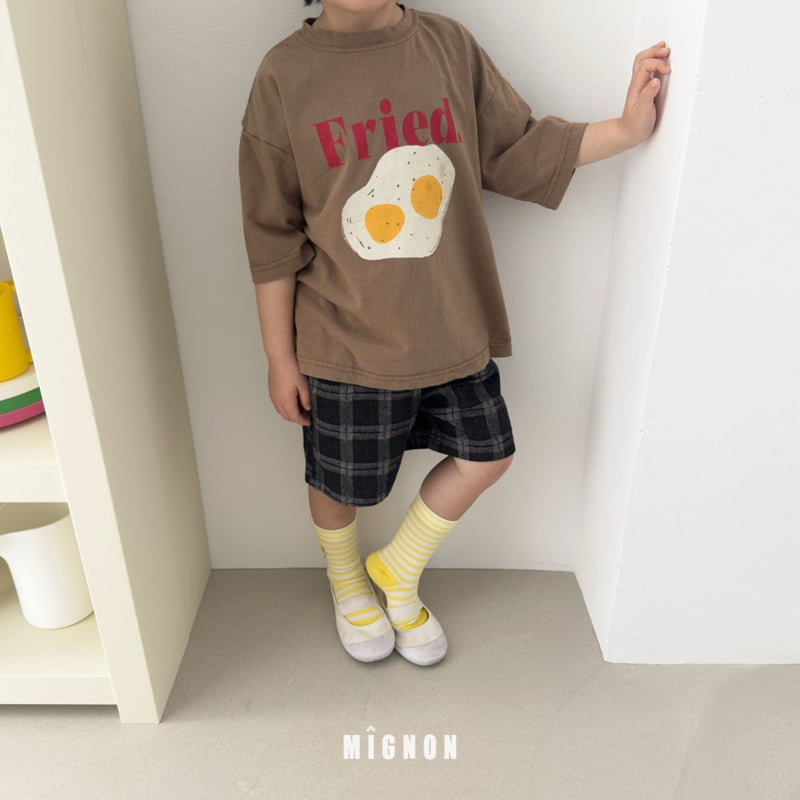 Mignon - Korean Children Fashion - #discoveringself - Check Denim Pants - 12