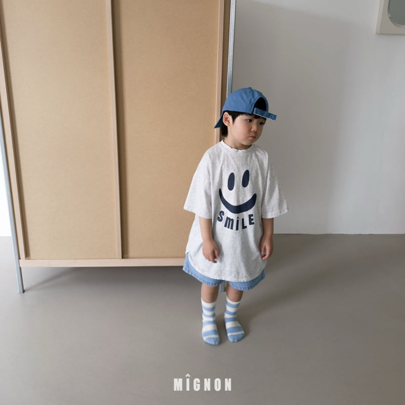 Mignon - Korean Children Fashion - #fashionkids - Smile Long Tee - 7