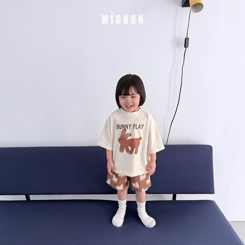 Mignon - Korean Children Fashion - #kidsstore - Bunny Play Tee - 6