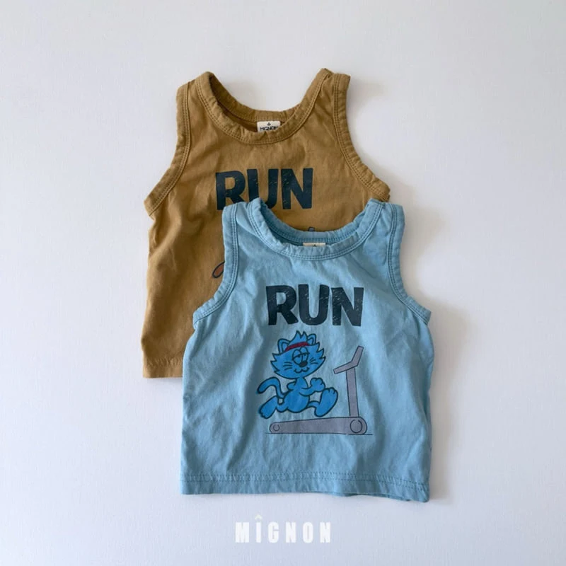 Mignon - Korean Children Fashion - #kidzfashiontrend - Running Sleeveless Tee