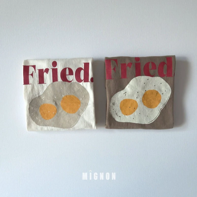 Mignon - Korean Children Fashion - #littlefashionista - Fried Egg Tee