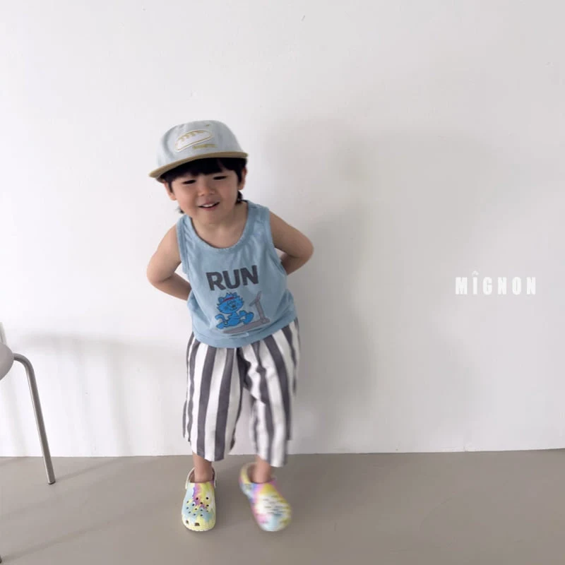 Mignon - Korean Children Fashion - #littlefashionista - Running Sleeveless Tee - 4