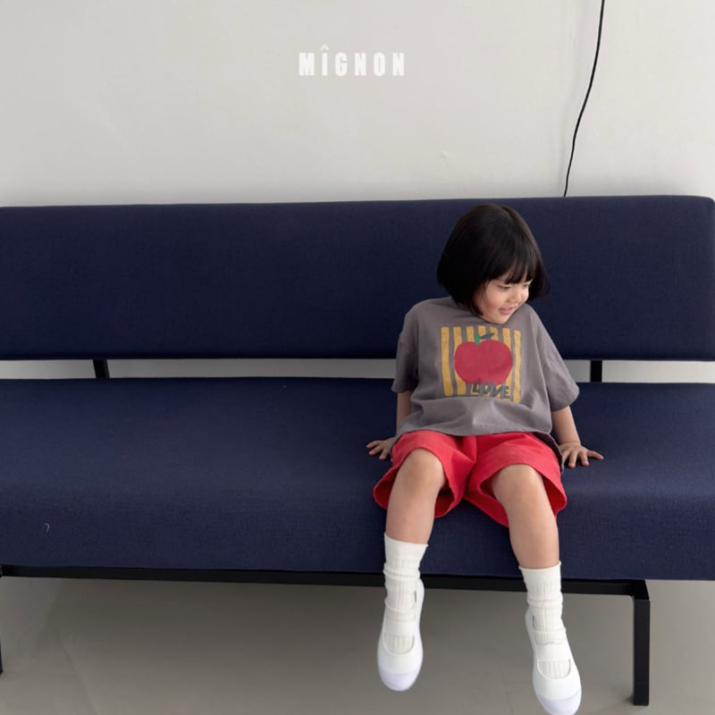 Mignon - Korean Children Fashion - #magicofchildhood - Apple Tee - 4