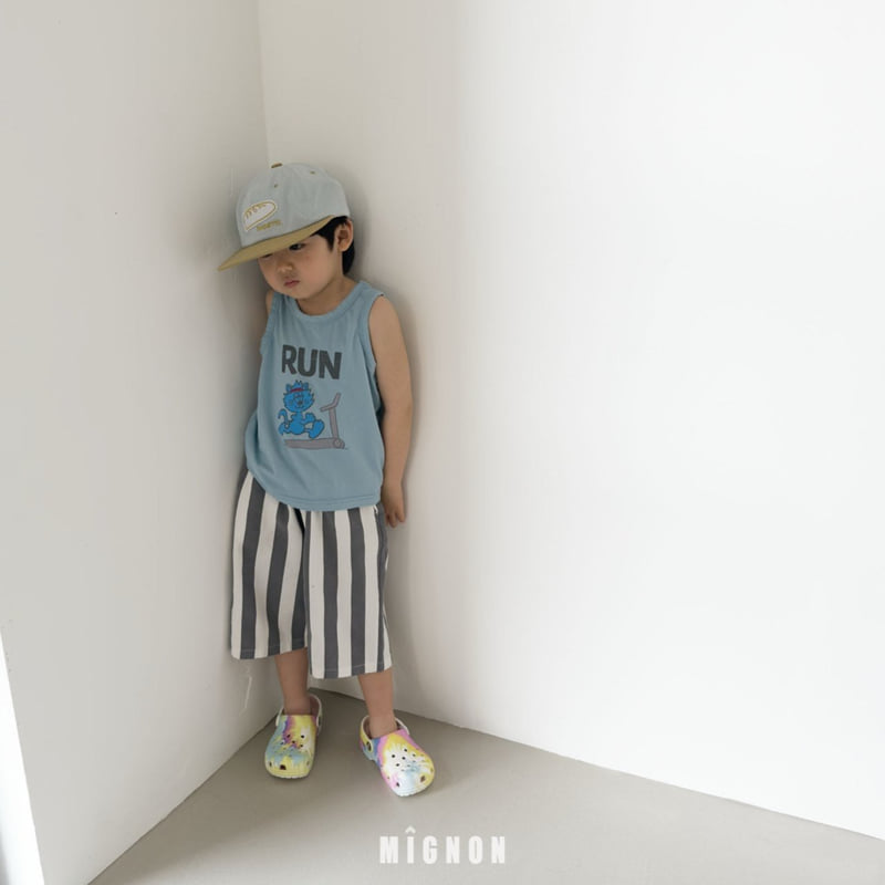 Mignon - Korean Children Fashion - #prettylittlegirls - Running Sleeveless Tee - 6