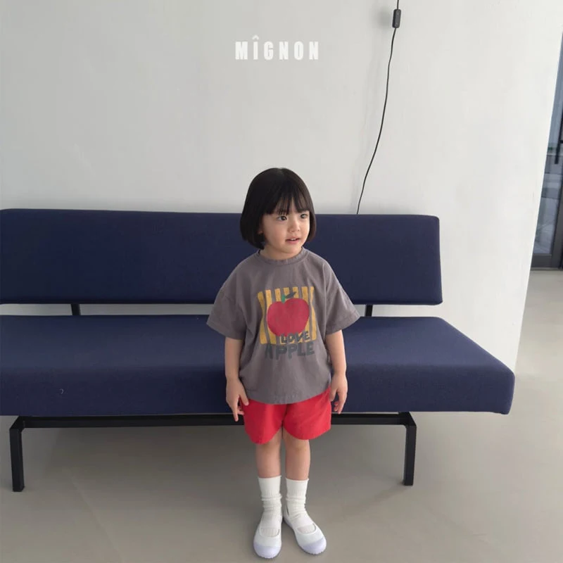 Mignon - Korean Children Fashion - #prettylittlegirls - Apple Tee - 5