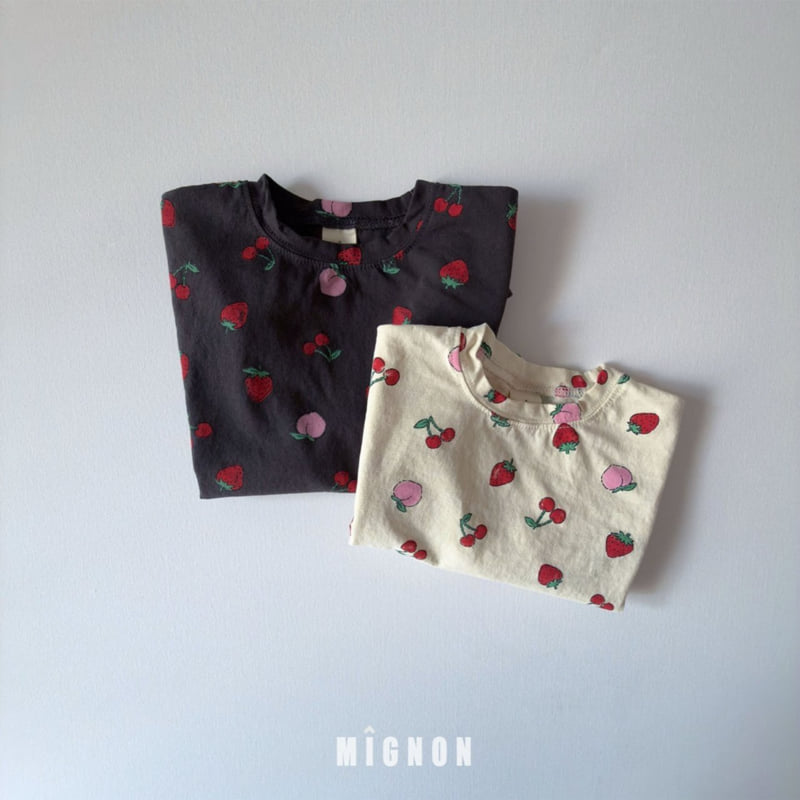 Mignon - Korean Children Fashion - #prettylittlegirls - Strawberry Tee