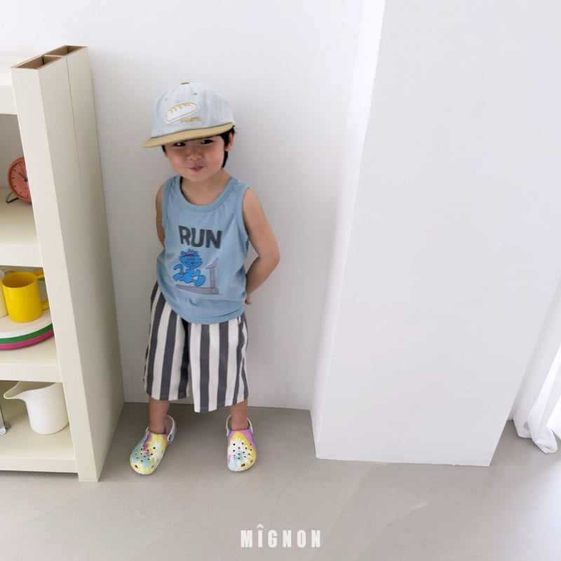 Mignon - Korean Children Fashion - #todddlerfashion - Running Sleeveless Tee - 7