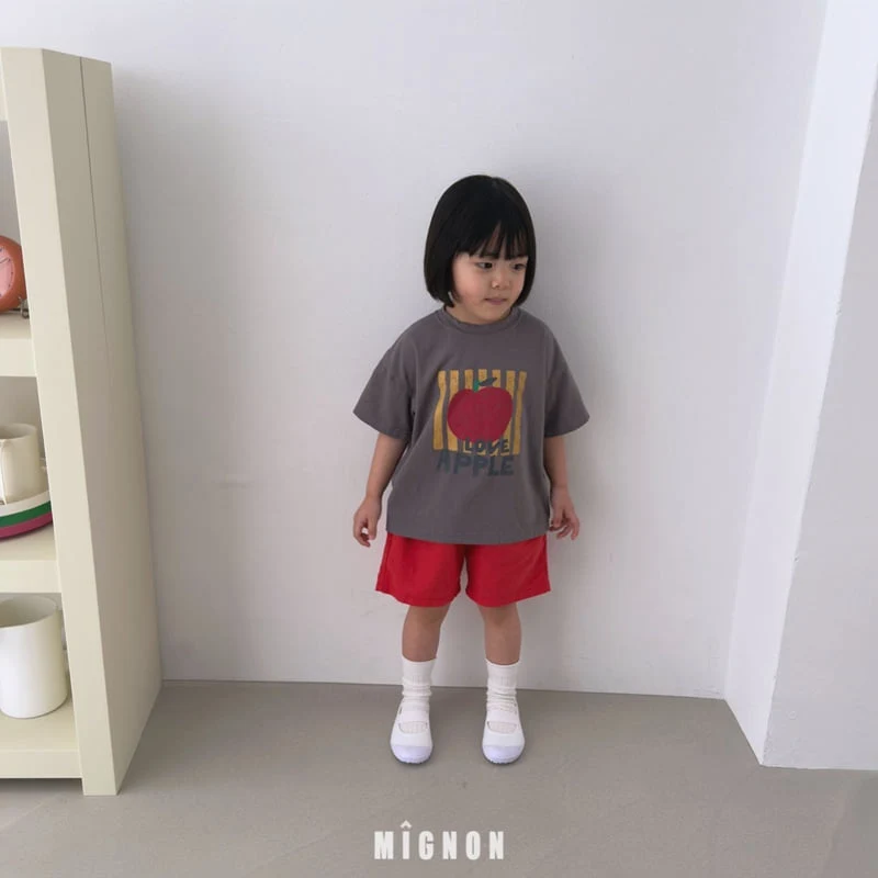 Mignon - Korean Children Fashion - #todddlerfashion - Apple Tee - 6