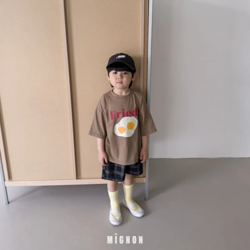 Mignon - Korean Children Fashion - #todddlerfashion - Fried Egg Tee - 5
