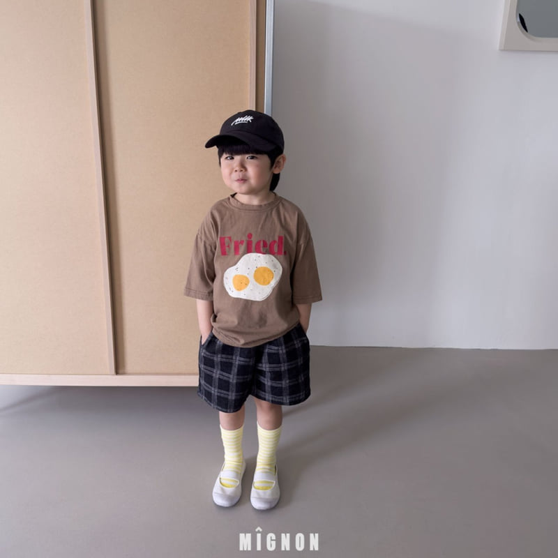 Mignon - Korean Children Fashion - #toddlerclothing - Fried Egg Tee - 6
