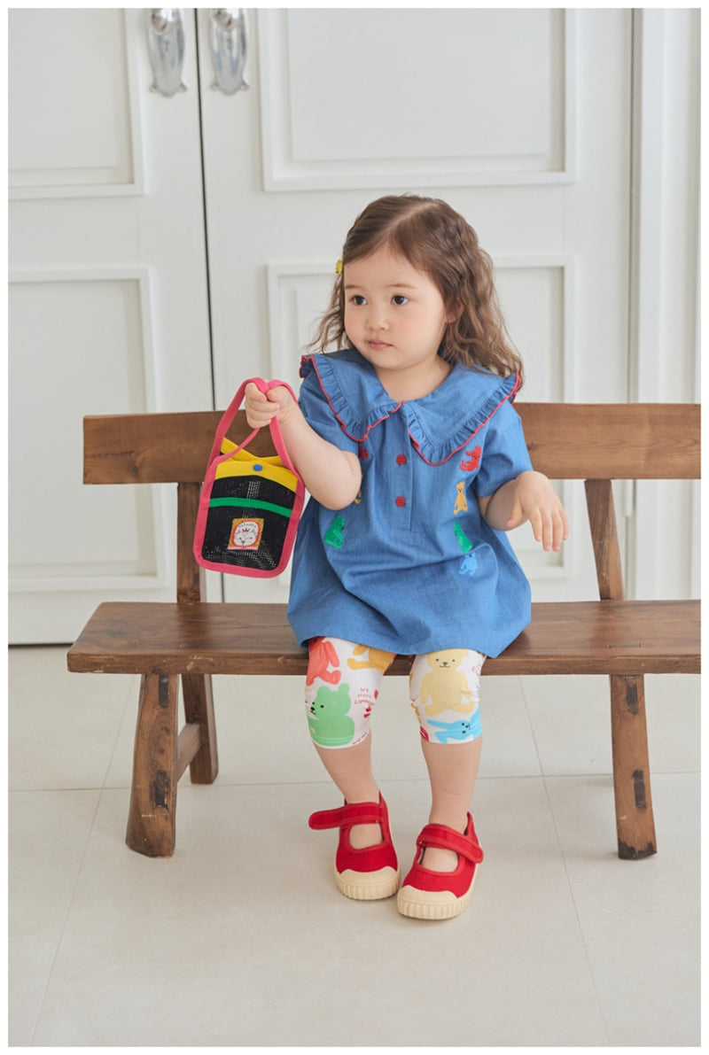 Mimico - Korean Children Fashion - #Kfashion4kids - Denim One-piece - 3