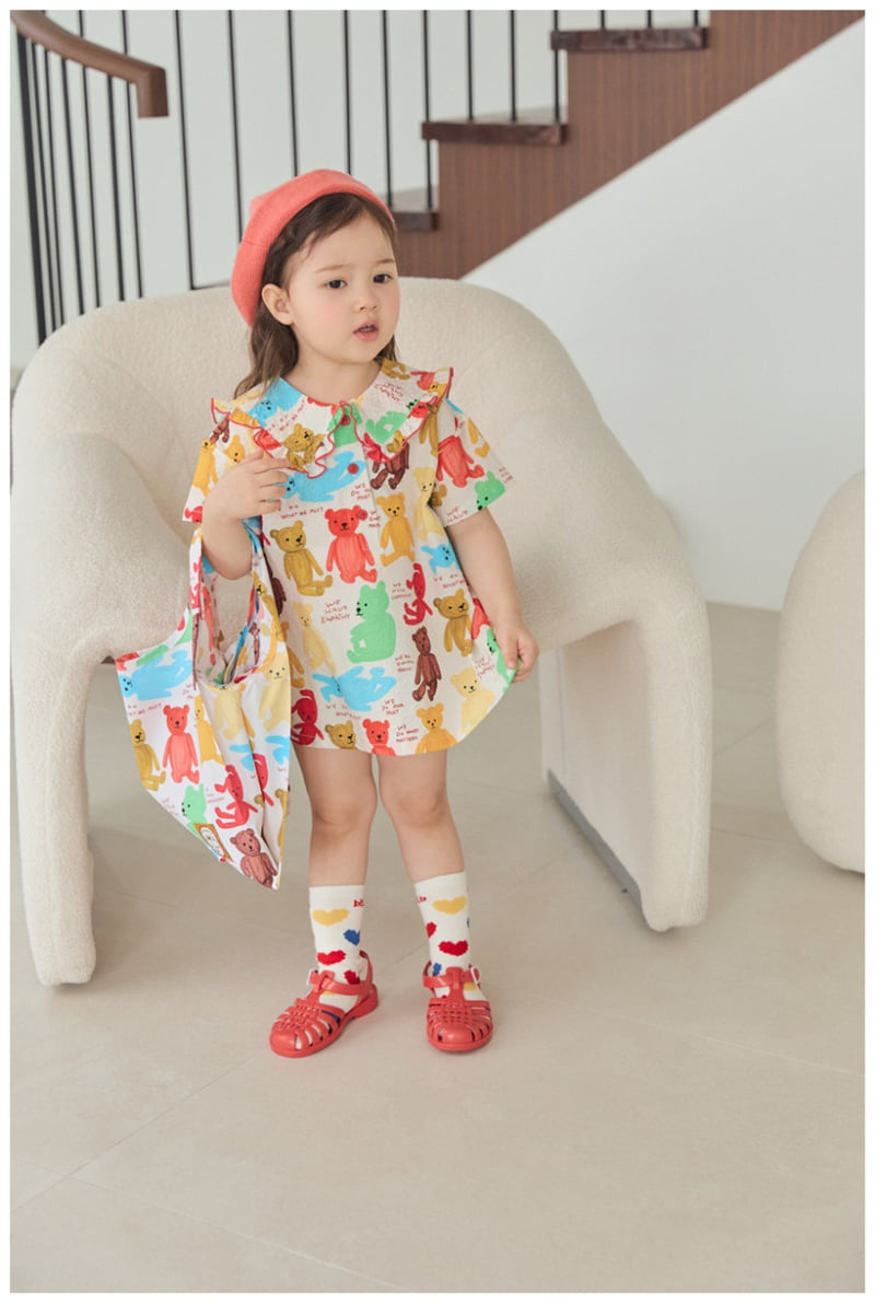 Mimico - Korean Children Fashion - #Kfashion4kids - Bear One-piece - 2