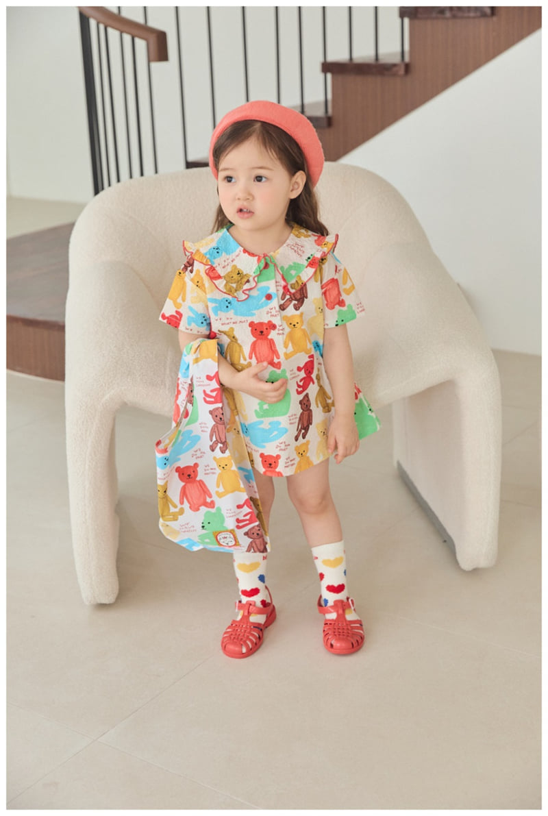 Mimico - Korean Children Fashion - #childofig - Bear One-piece - 10