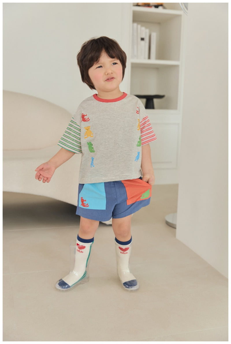 Mimico - Korean Children Fashion - #designkidswear - Car Bear Stripe Tee - 6