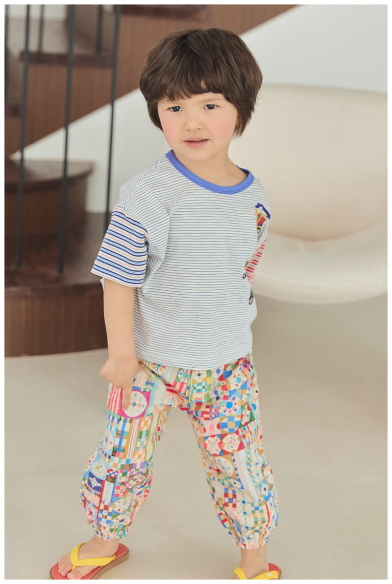 Mimico - Korean Children Fashion - #kidzfashiontrend - Car Bear Stripe Tee - 11