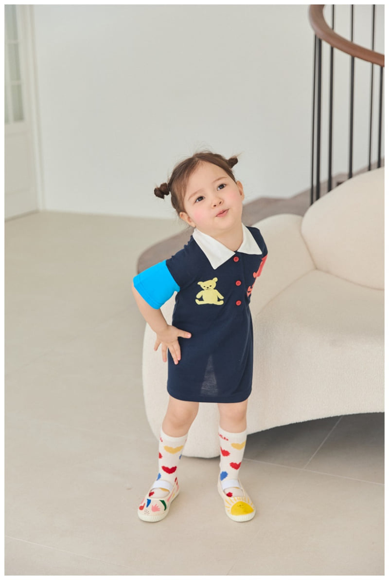 Mimico - Korean Children Fashion - #littlefashionista - Bear One-piece - 2
