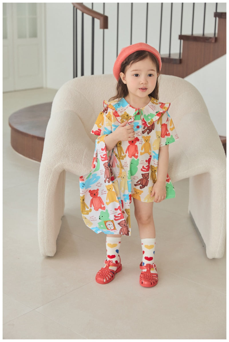 Mimico - Korean Children Fashion - #littlefashionista - Bear One-piece - 3