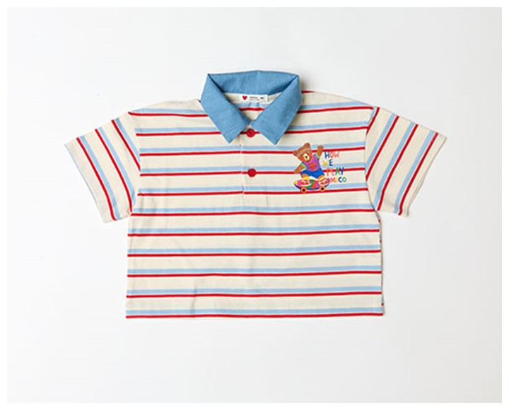 Mimico - Korean Children Fashion - #magicofchildhood - Board Bear Tee