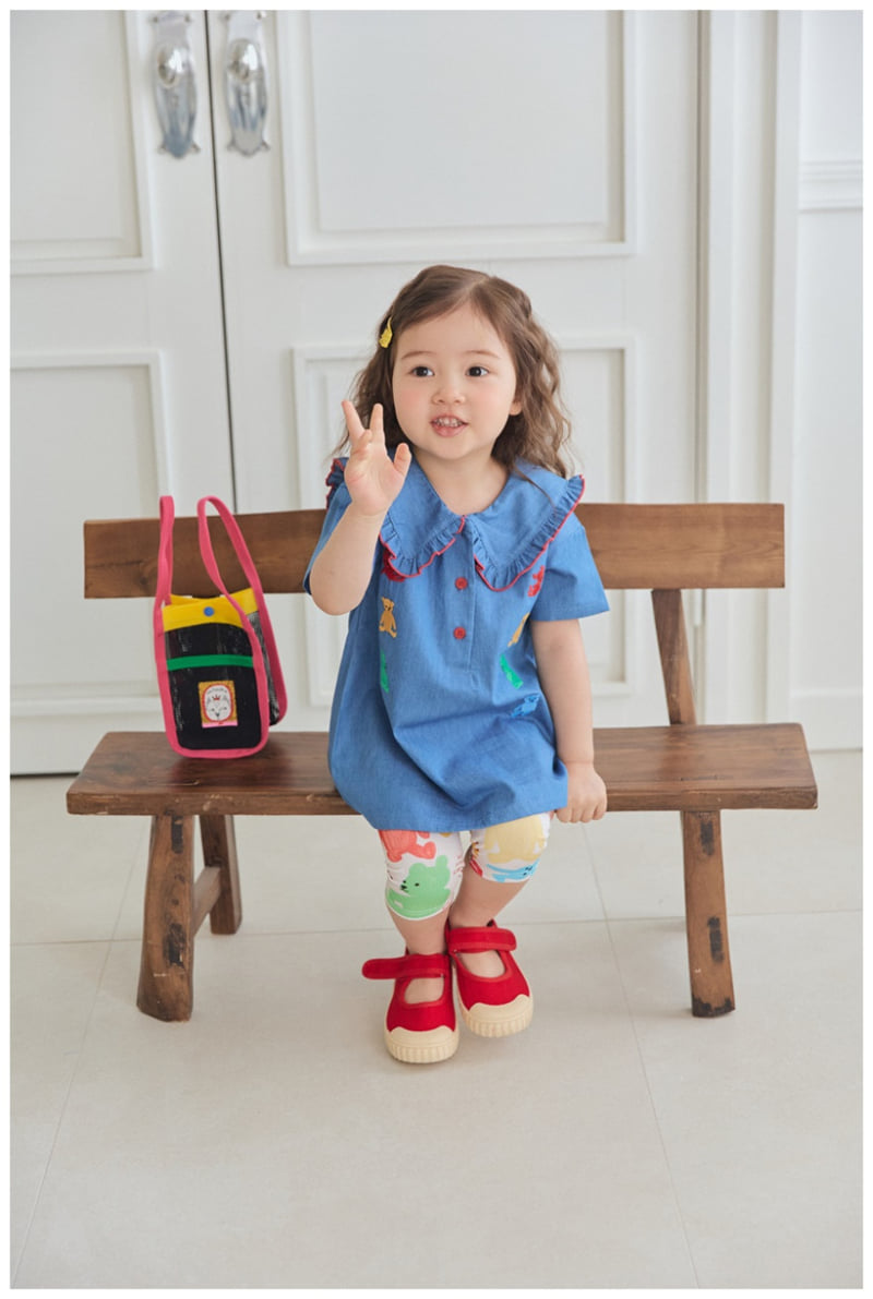 Mimico - Korean Children Fashion - #magicofchildhood - Denim One-piece - 5