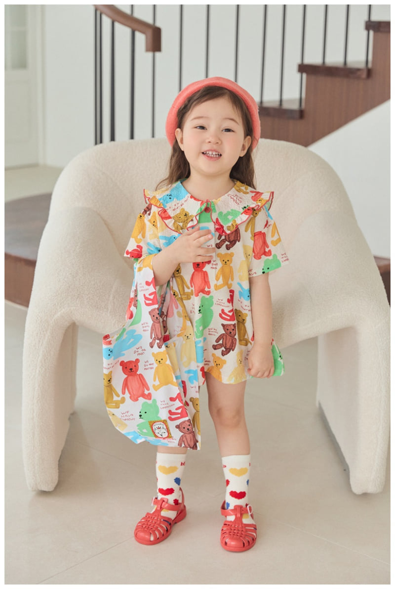 Mimico - Korean Children Fashion - #littlefashionista - Bear One-piece - 4