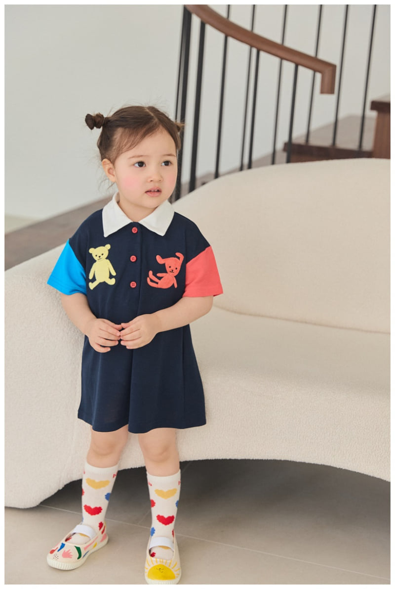 Mimico - Korean Children Fashion - #magicofchildhood - Bear One-piece - 4