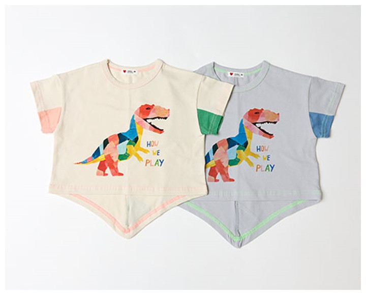 Mimico - Korean Children Fashion - #prettylittlegirls - New Dino Tee
