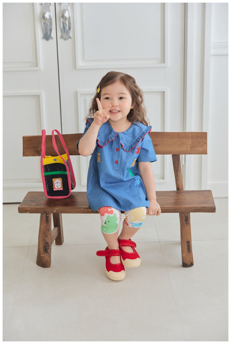 Mimico - Korean Children Fashion - #prettylittlegirls - Denim One-piece - 7