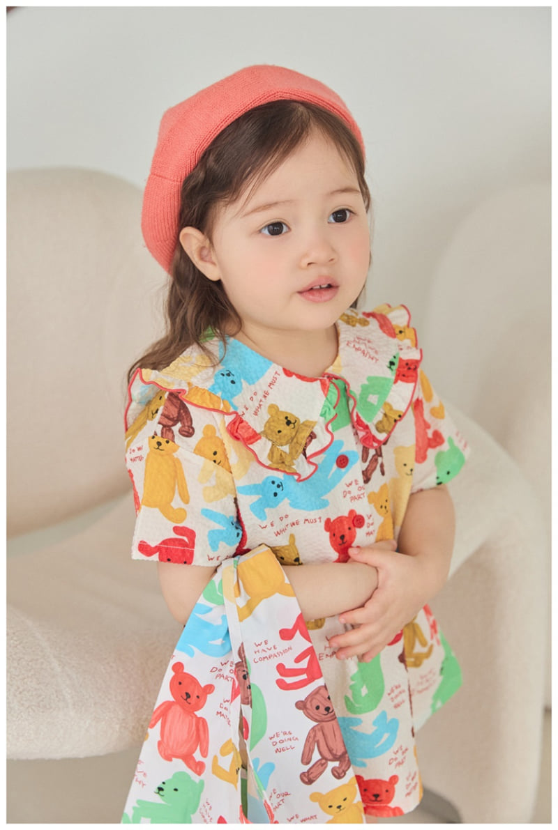 Mimico - Korean Children Fashion - #prettylittlegirls - Bear One-piece - 6