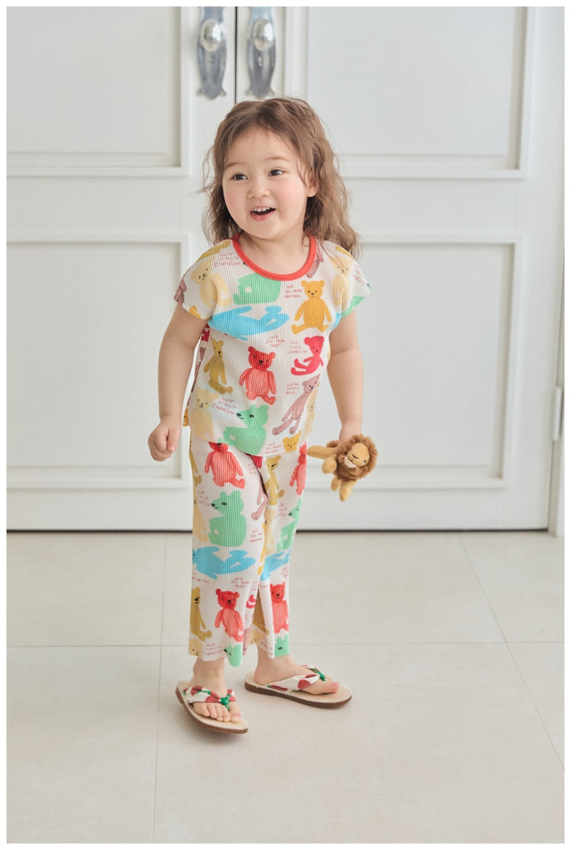 Mimico - Korean Children Fashion - #stylishchildhood - Pleated Top Bottom Set - 11