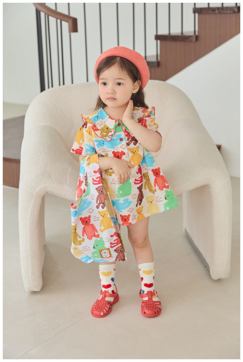 Mimico - Korean Children Fashion - #todddlerfashion - Bear One-piece - 7