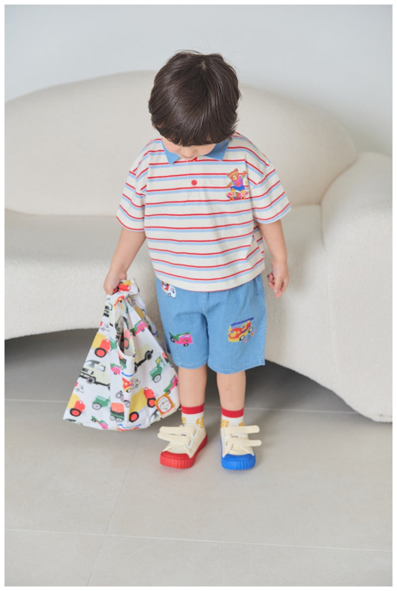 Mimico - Korean Children Fashion - #toddlerclothing - Board Bear Tee - 5