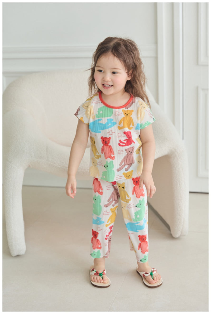 Mimico - Korean Children Fashion - #toddlerclothing - Pleated Top Bottom Set - 10